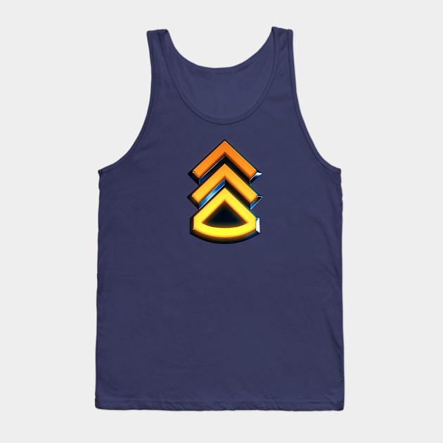 Staff Sergeant - Military Insignia Tank Top by Arkal